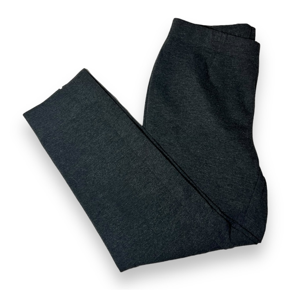 J. Jill Women's Ponte Knit Slim-Leg Pants Charcoal Size Small Petite